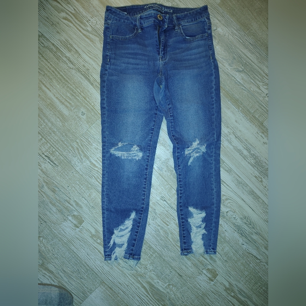 American Eagle Outfitters Distressed Denim Skinny Jeans